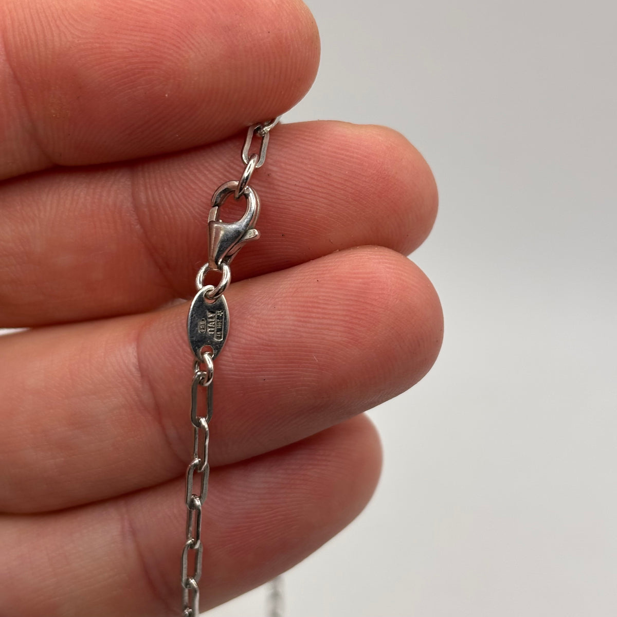 Silver 16” Rutilated Italian Quartz Necklace