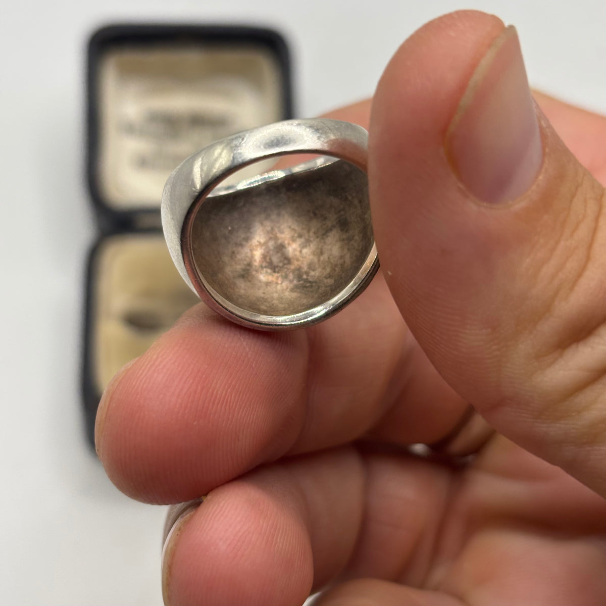 Silver Swirl Dome Ring (P)