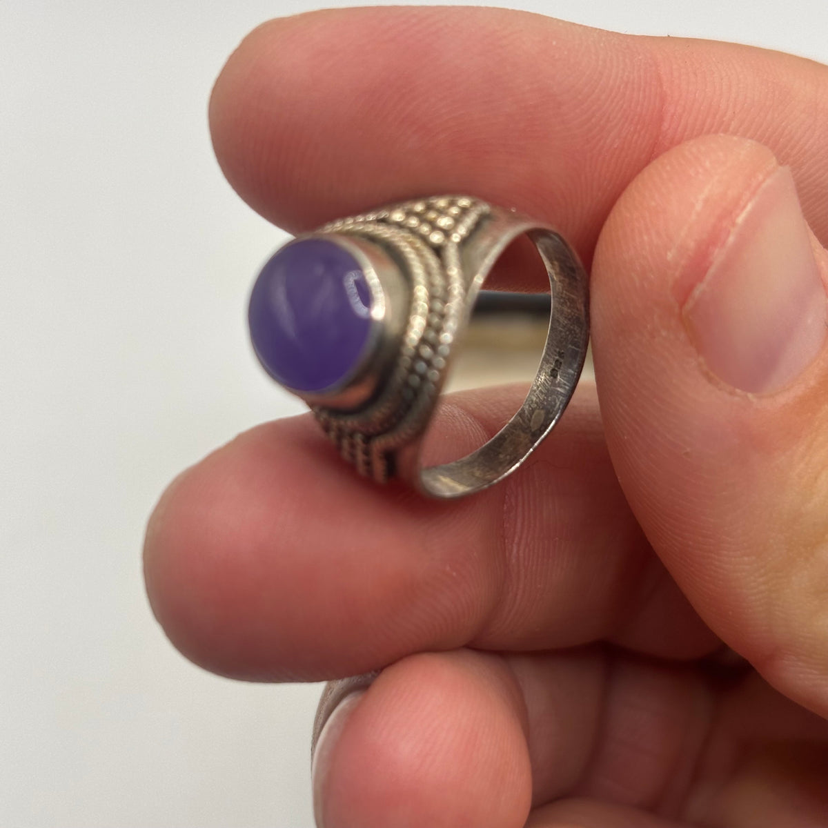 Silver Amethyst Ring (O)