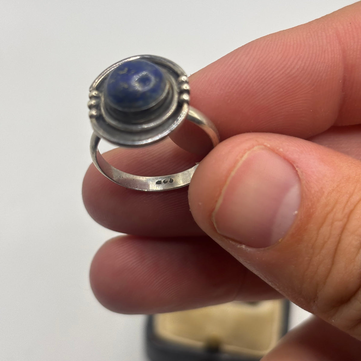 Silver Lapis Ring (P)