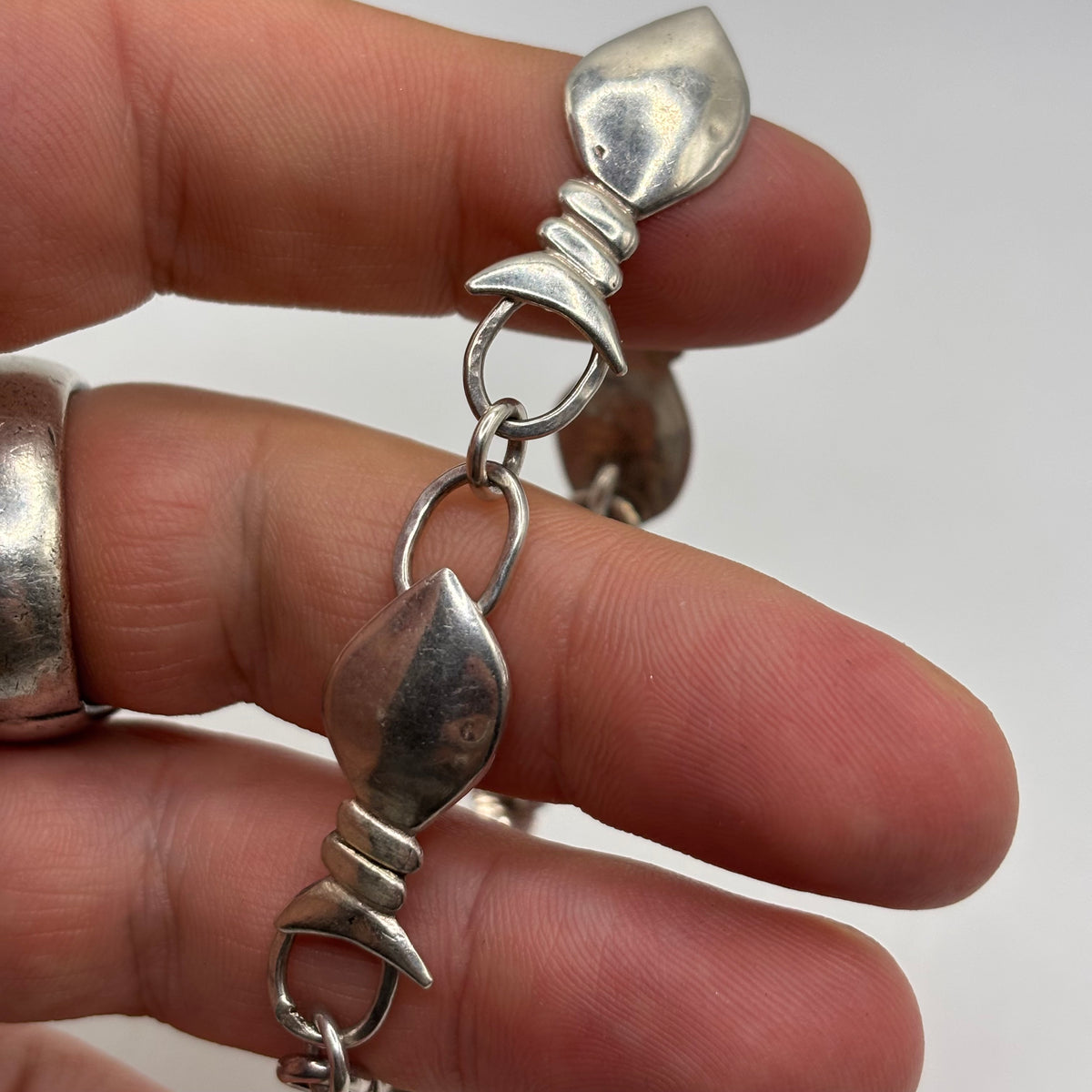 Silver 7” Fish Bracelet