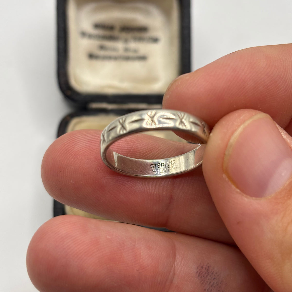 Silver Vintage Band Ring (R)