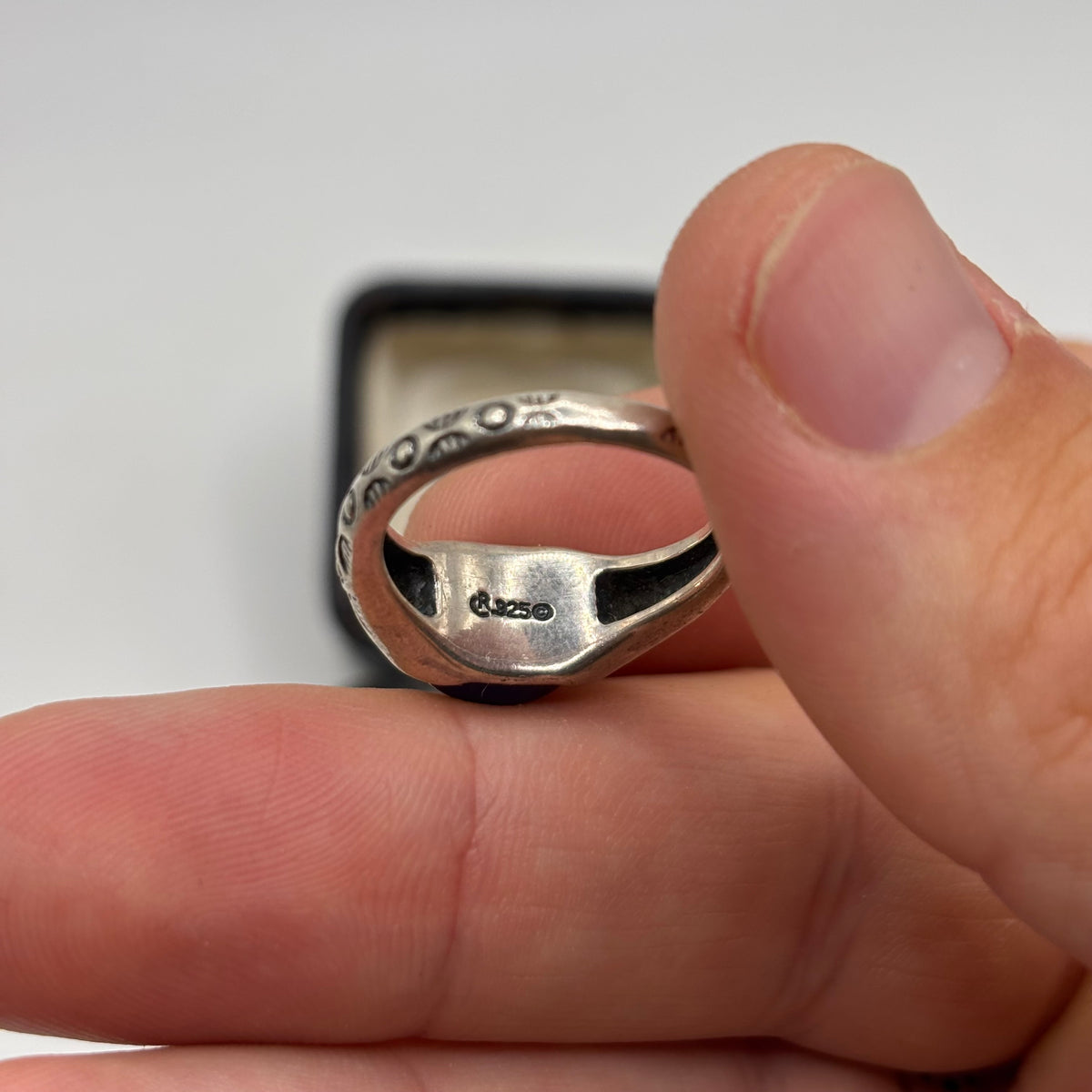 Silver Lapis Carolyn Pollack Ring (N 1/2)