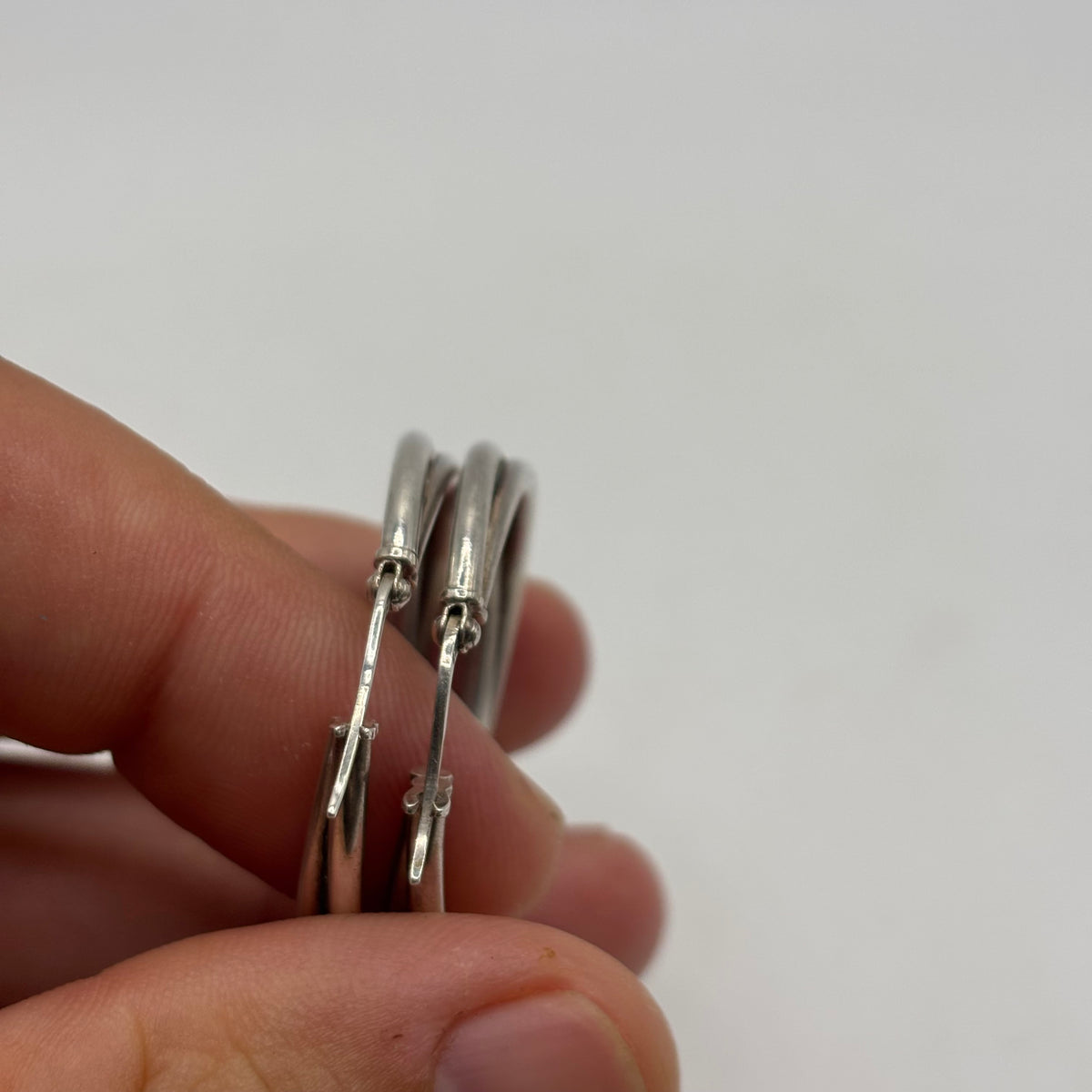 Silver Hoop Earrings (30mm)