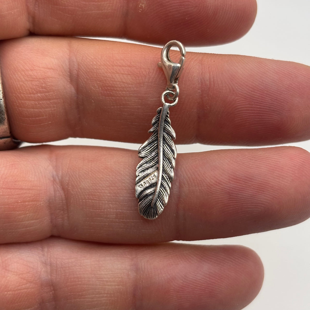 Silver Thomas Sabo Feather Pendant