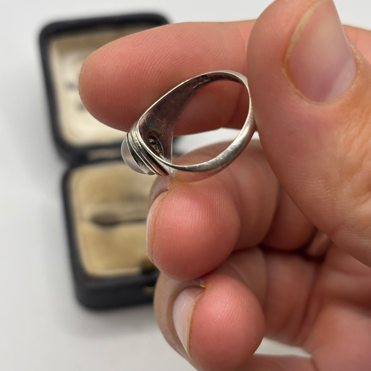 Silver Moonstone Ring (M)