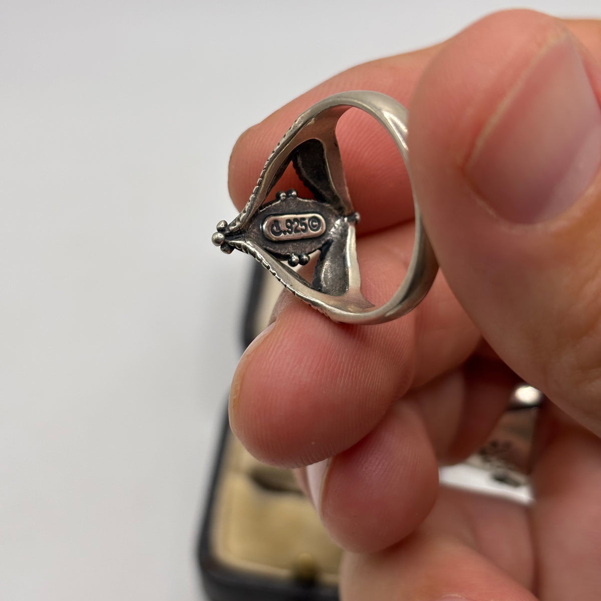 Silver Carolyn Pollack Turquoise Ring (S)
