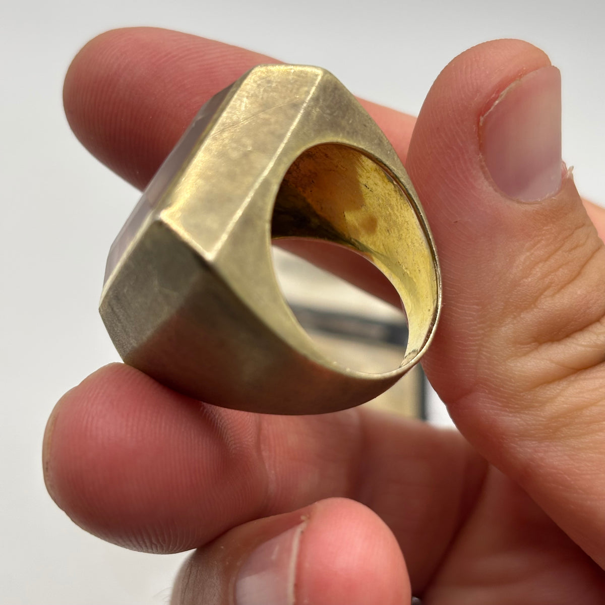Gold On Silver Crazy Ring (S)