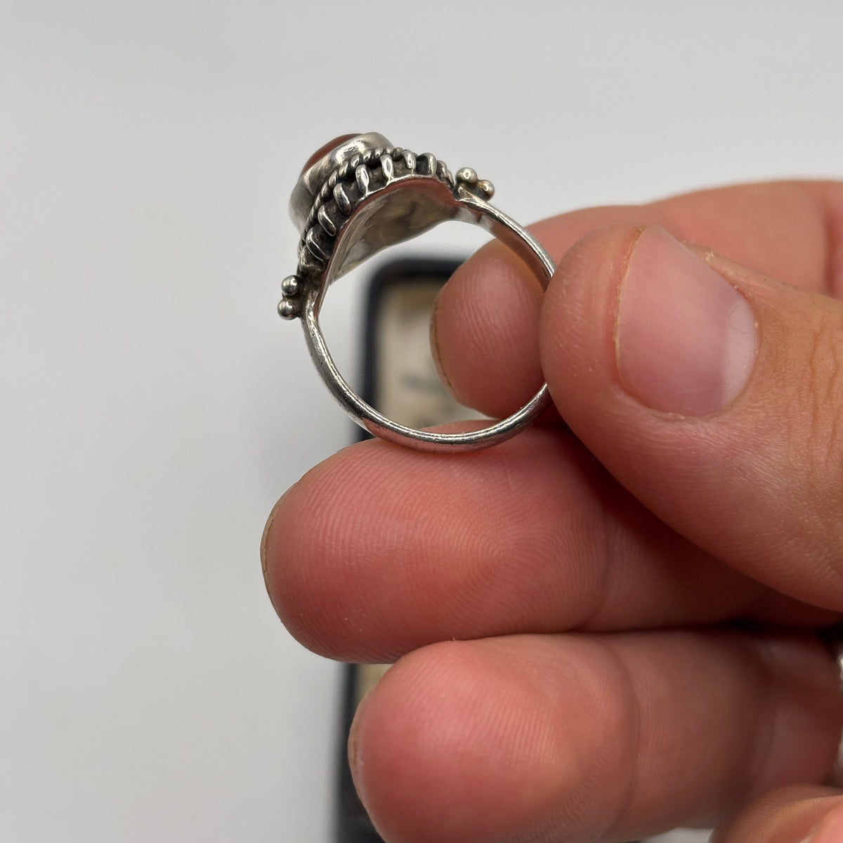 Silver Carnelian Ring (Q)
