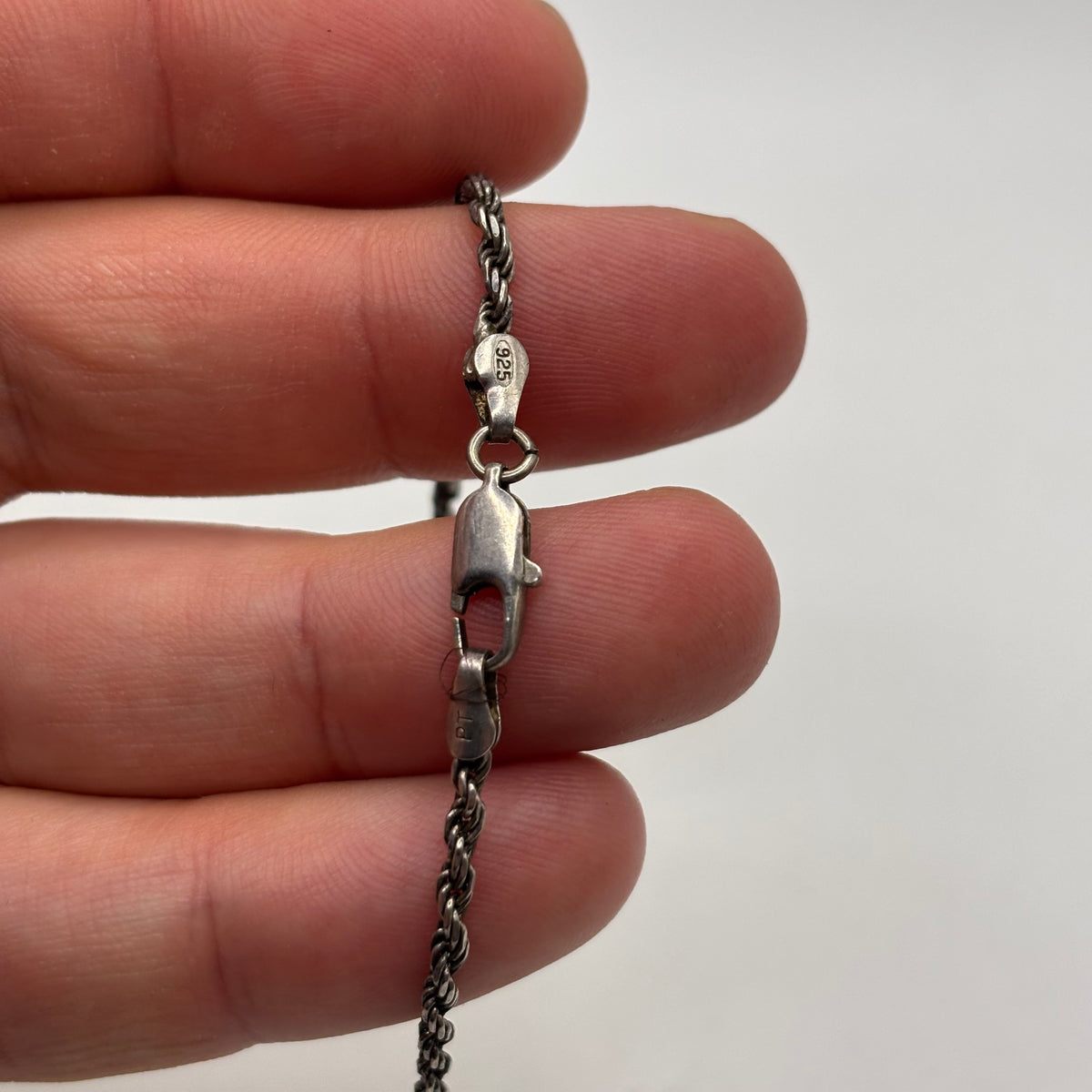 Silver 18” Large Articulated Fish Necklace