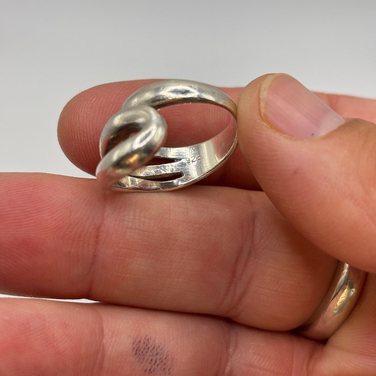 Silver Abstract Ring (J 1/2)