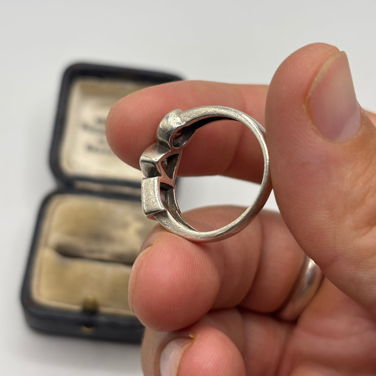 Silver Mixed Gem Ring (T)