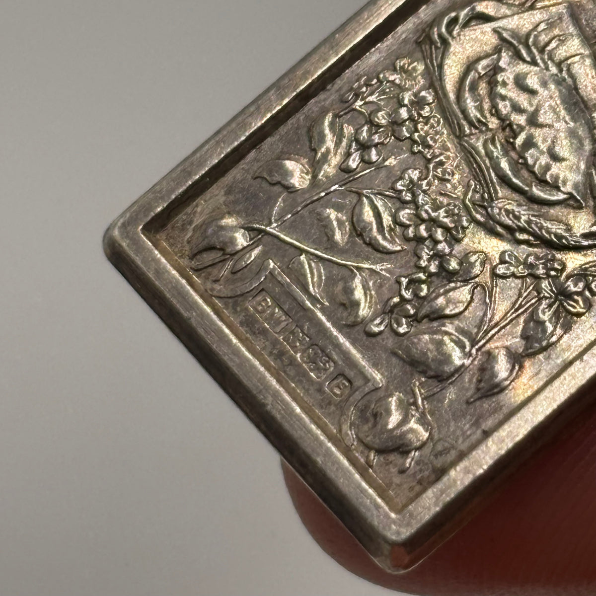 Silver Vintage Art Nouveau Cancer Pendant