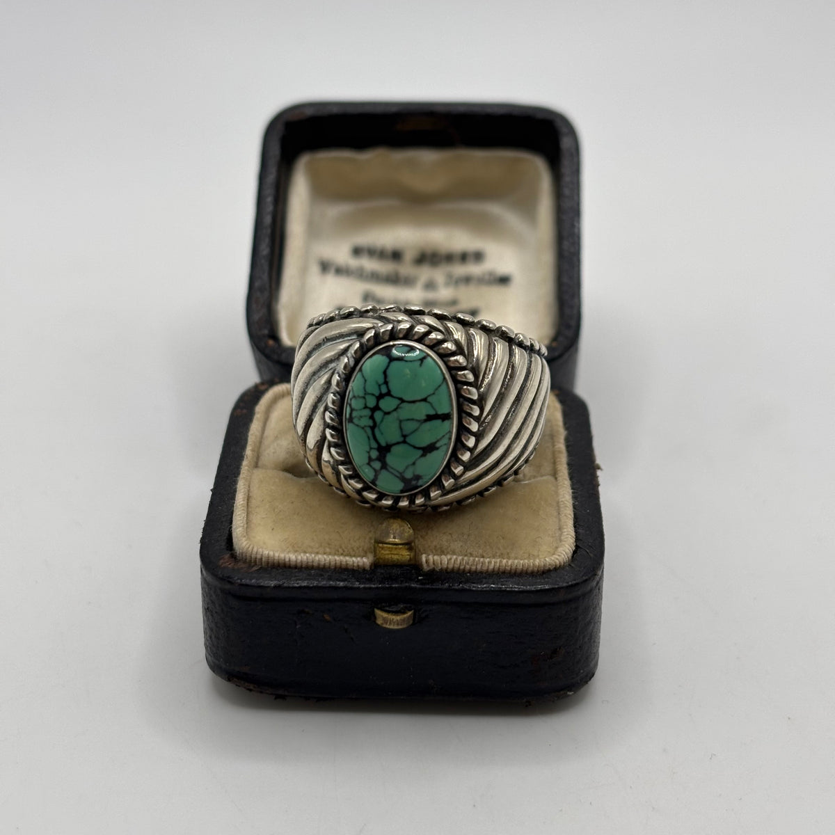 Silver Heavy Turquoise Carolyn Pollack Ring (W)