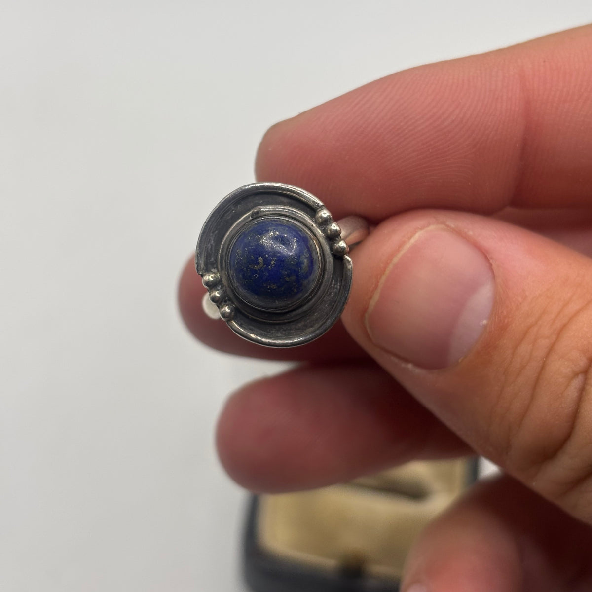 Silver Lapis Ring (P)