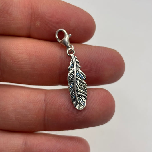 Silver Thomas Sabo Feather Pendant