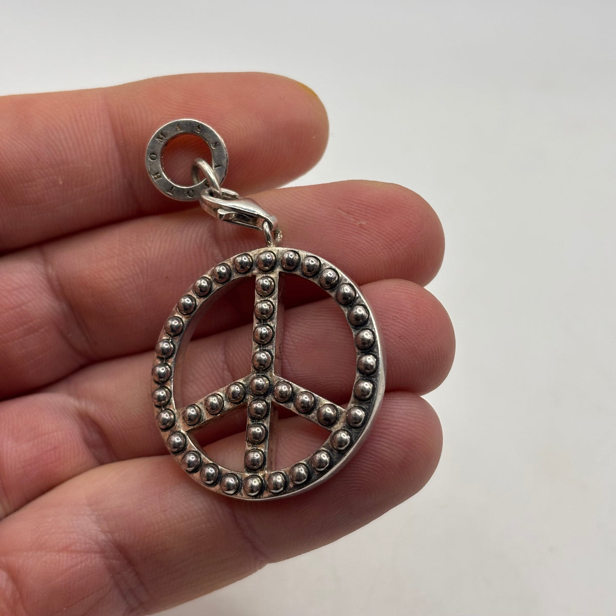 Silver Rare Thomas Sabo Peace Pendant