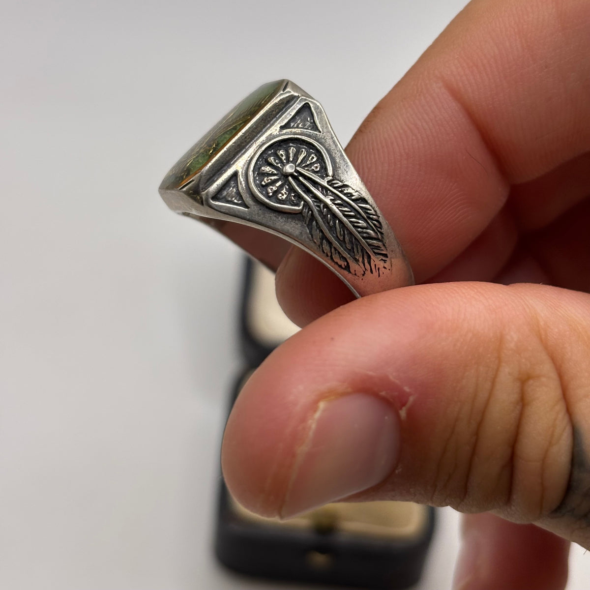 Silver Golden Eagle Carolyn Pollack Ring (Z)