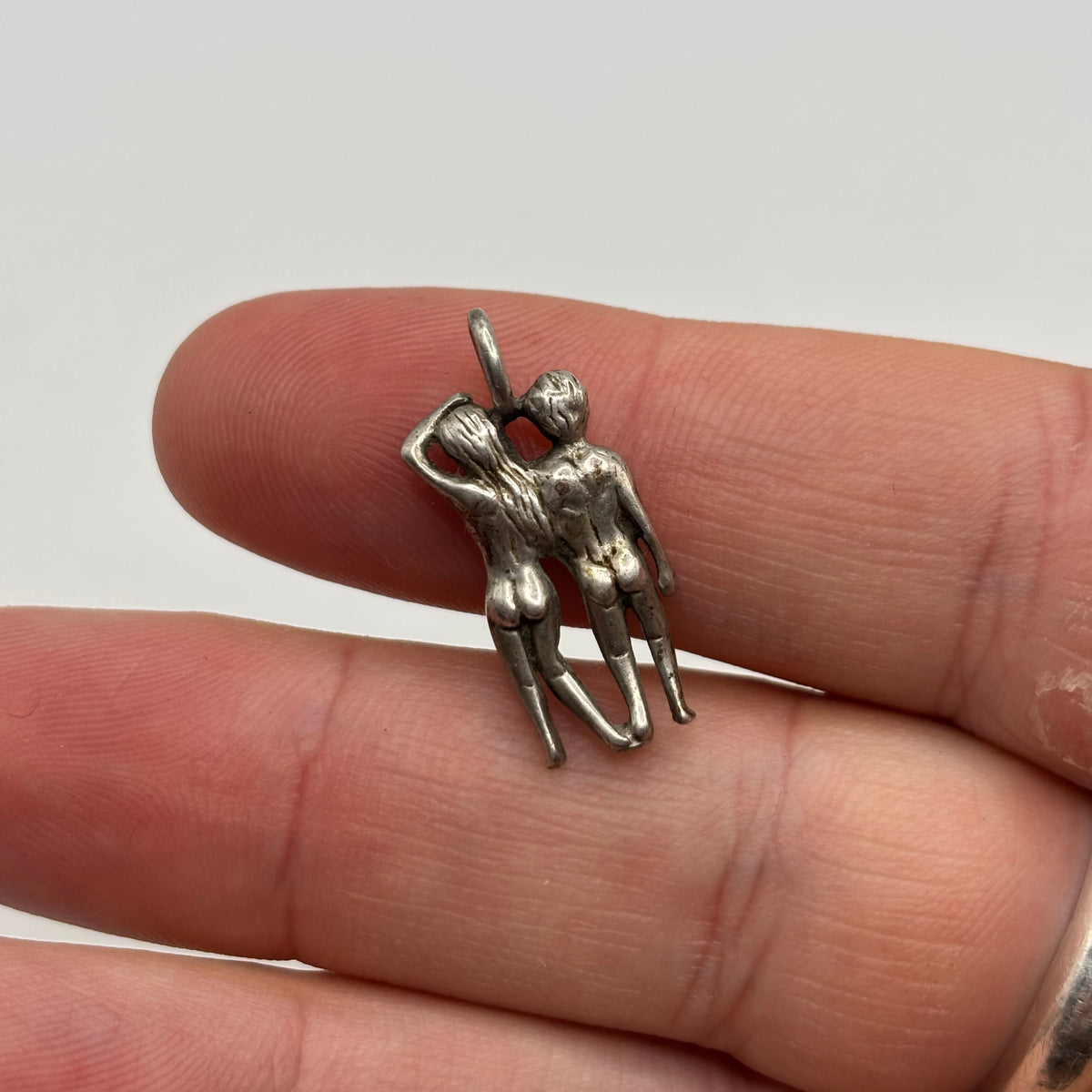 Silver Adam & Eve Pendant