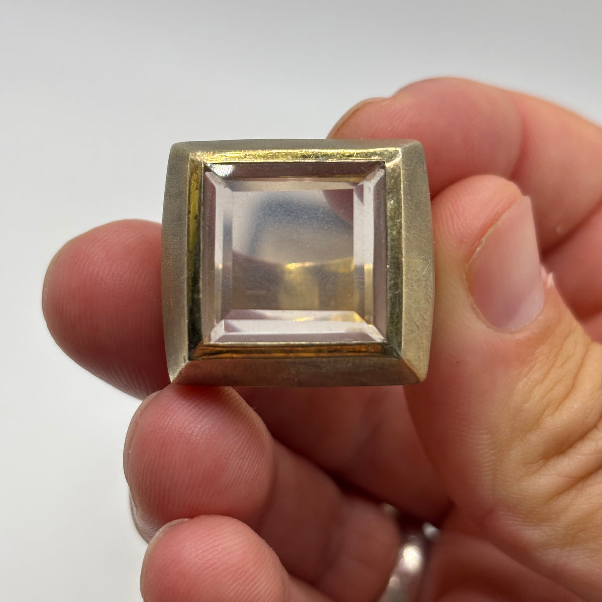 Gold On Silver Crazy Ring (S)