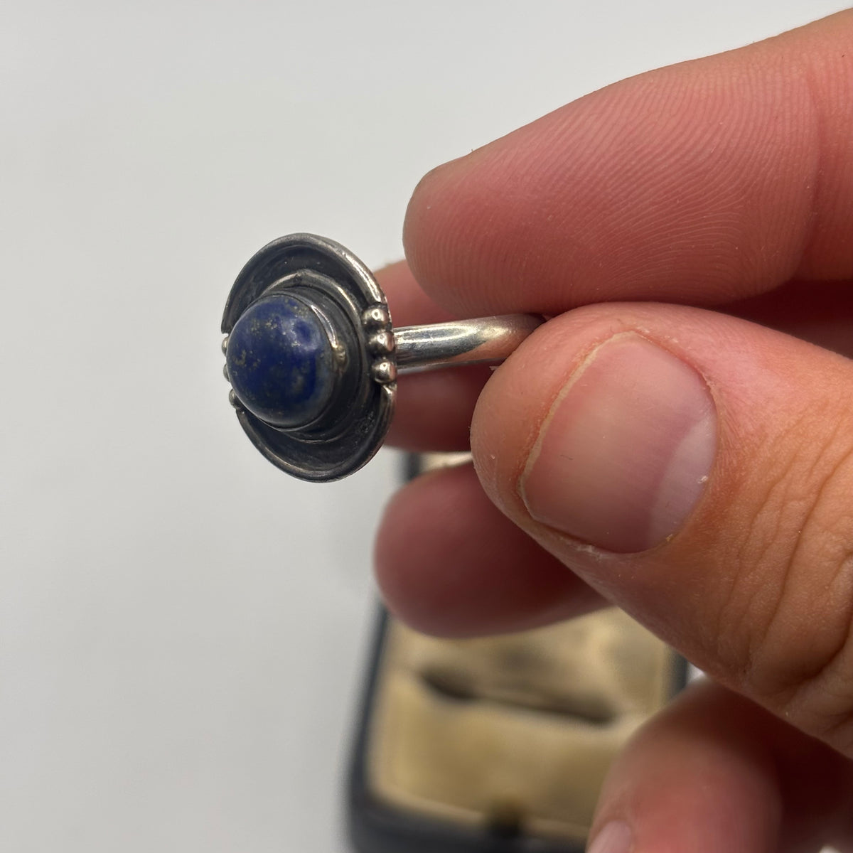 Silver Lapis Ring (P)