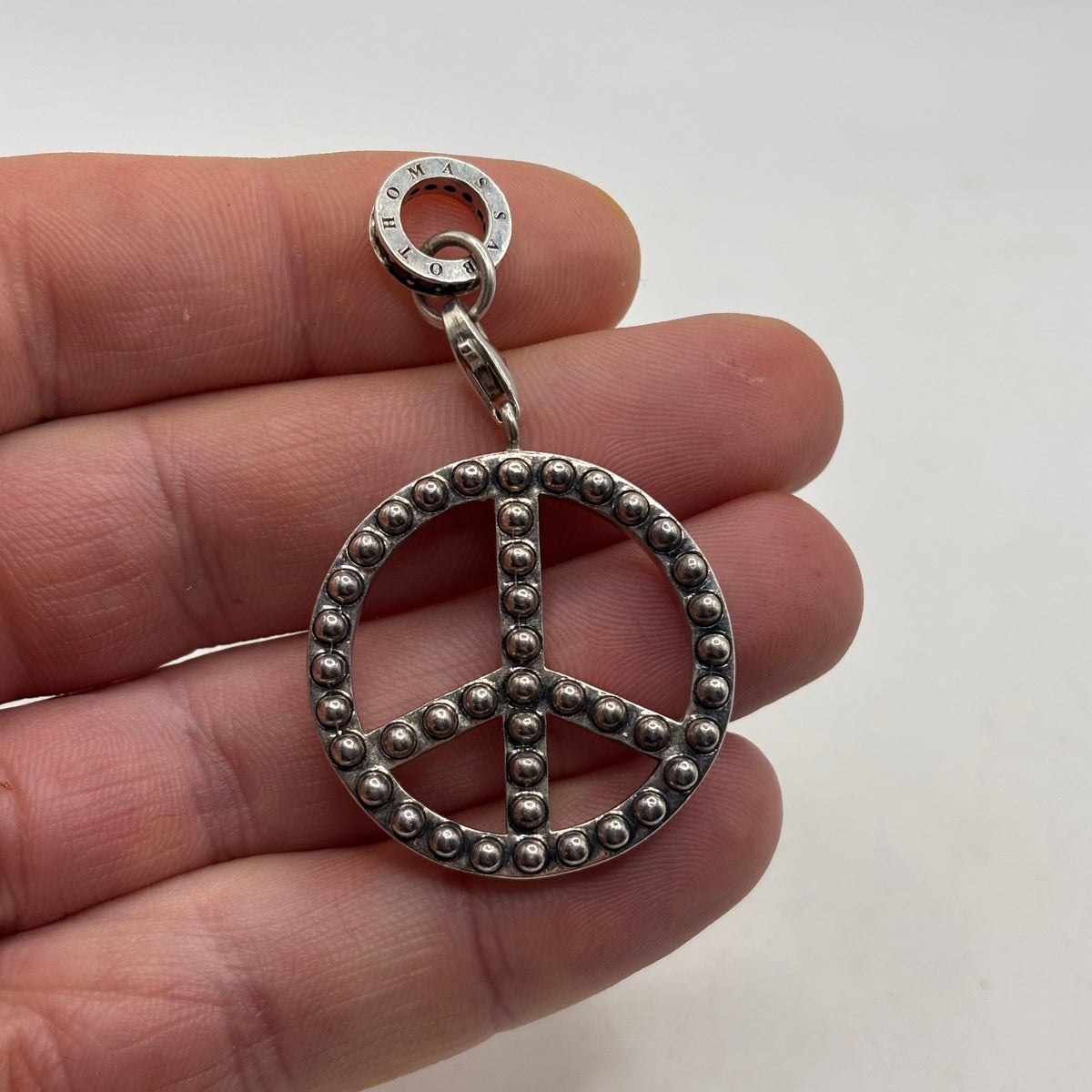 Silver Rare Thomas Sabo Peace Pendant