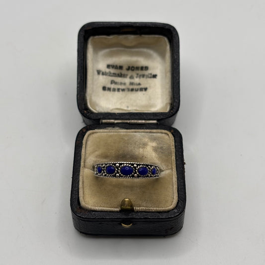 Silver Lapis Ring (Q)
