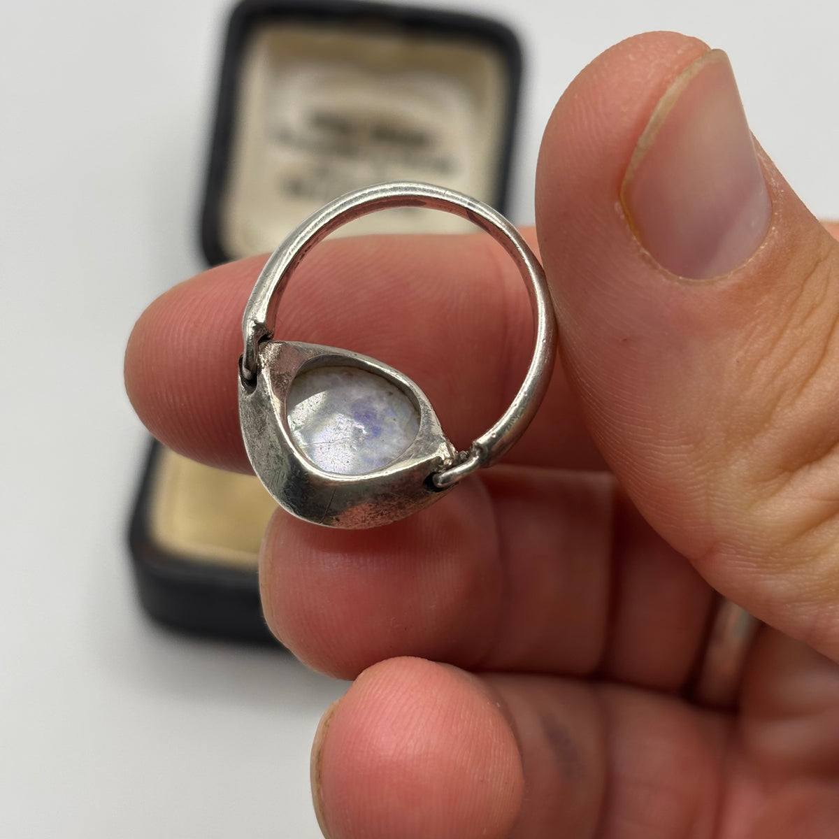 Silver Moonstone Ring (O)