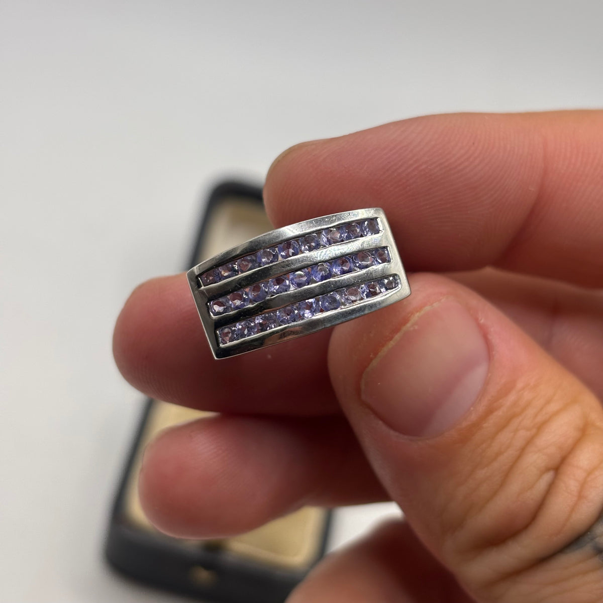 Silver Iolite Ring (L 1/2)