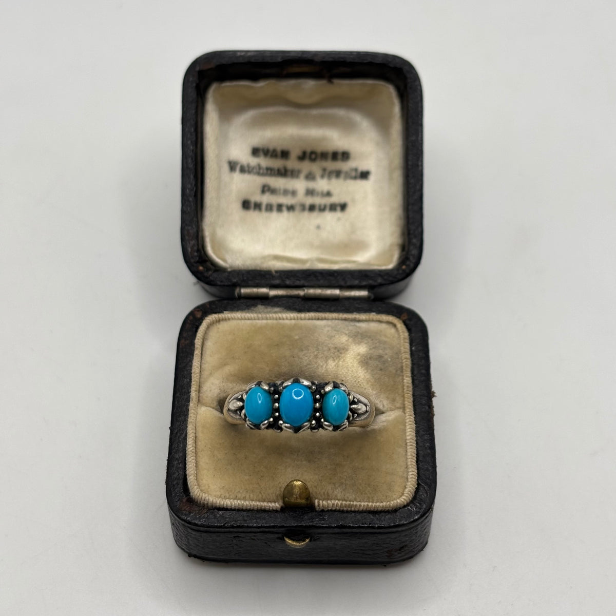 Silver Carolyn Pollack Turquoise Ring (O)