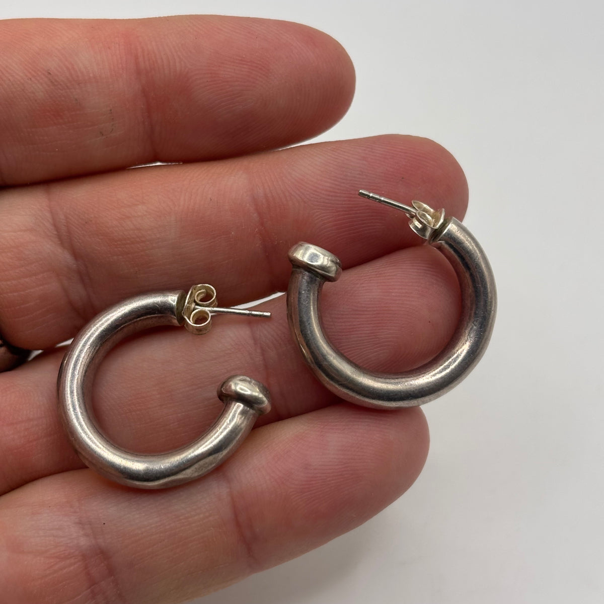 Silver Hoop Earrings