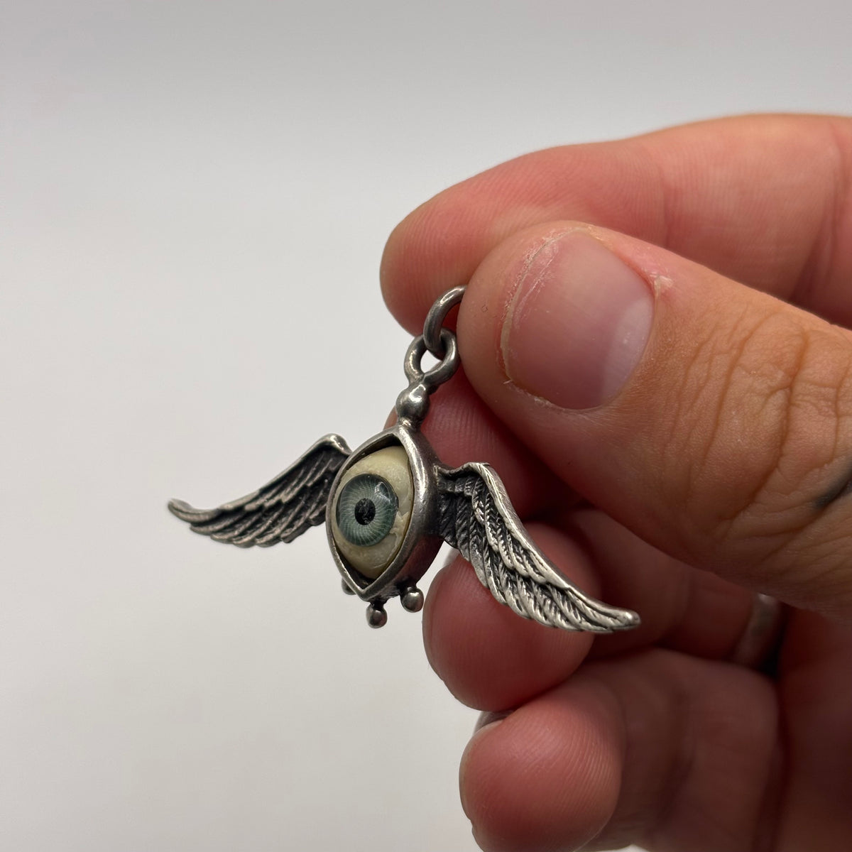 Silver Flying Eye Pendant