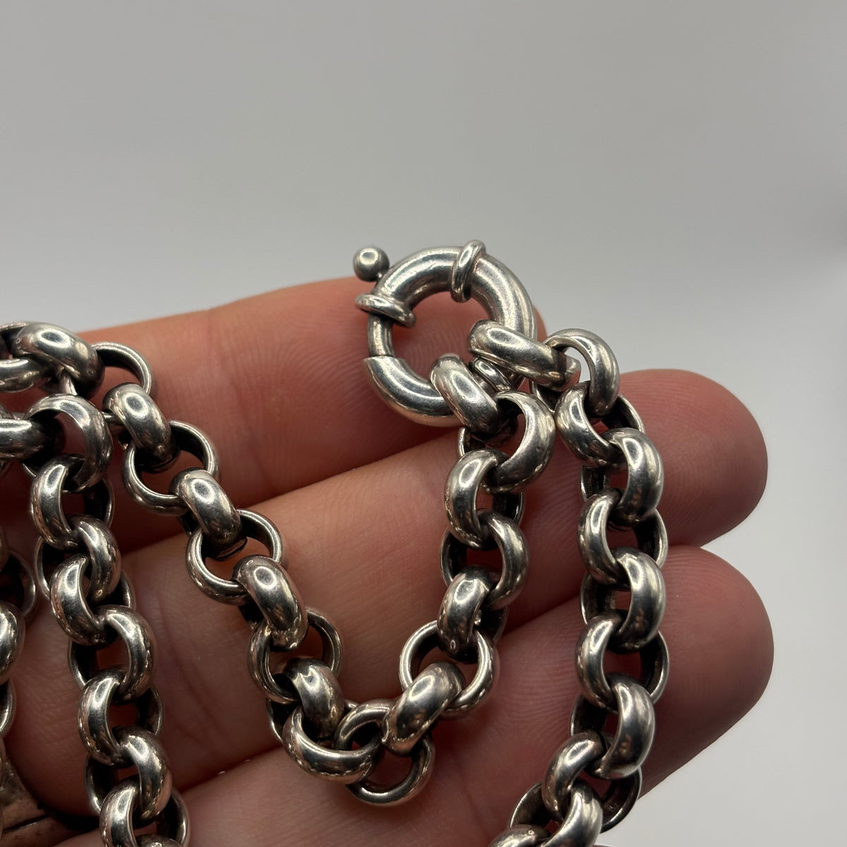 Silver 18” Belcher Chain