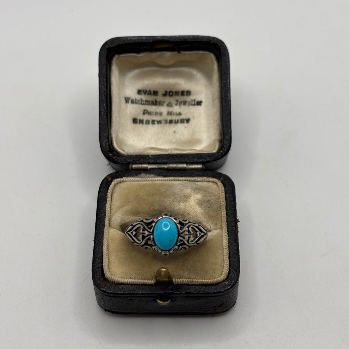 Silver Native American Turquoise Ring (N 1/2)