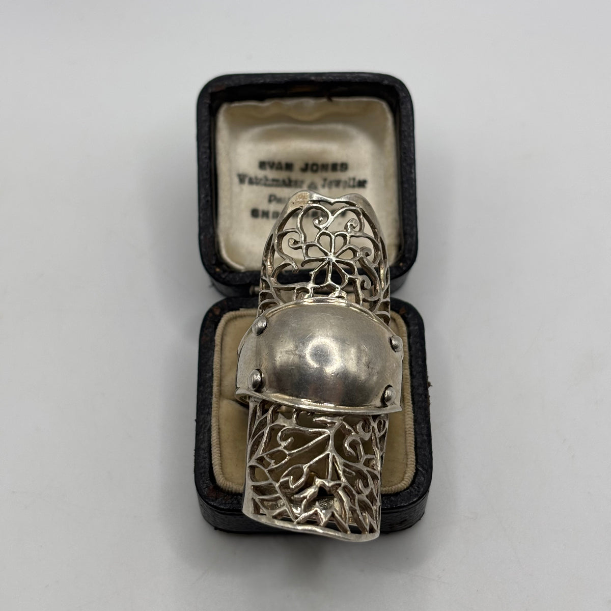 Silver Full Finger Armour Ring (Q)
