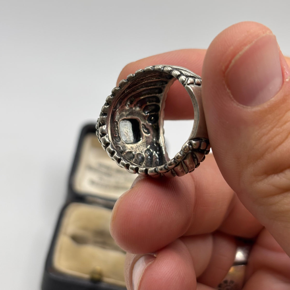 Silver Heavy Turquoise Carolyn Pollack Ring (W)