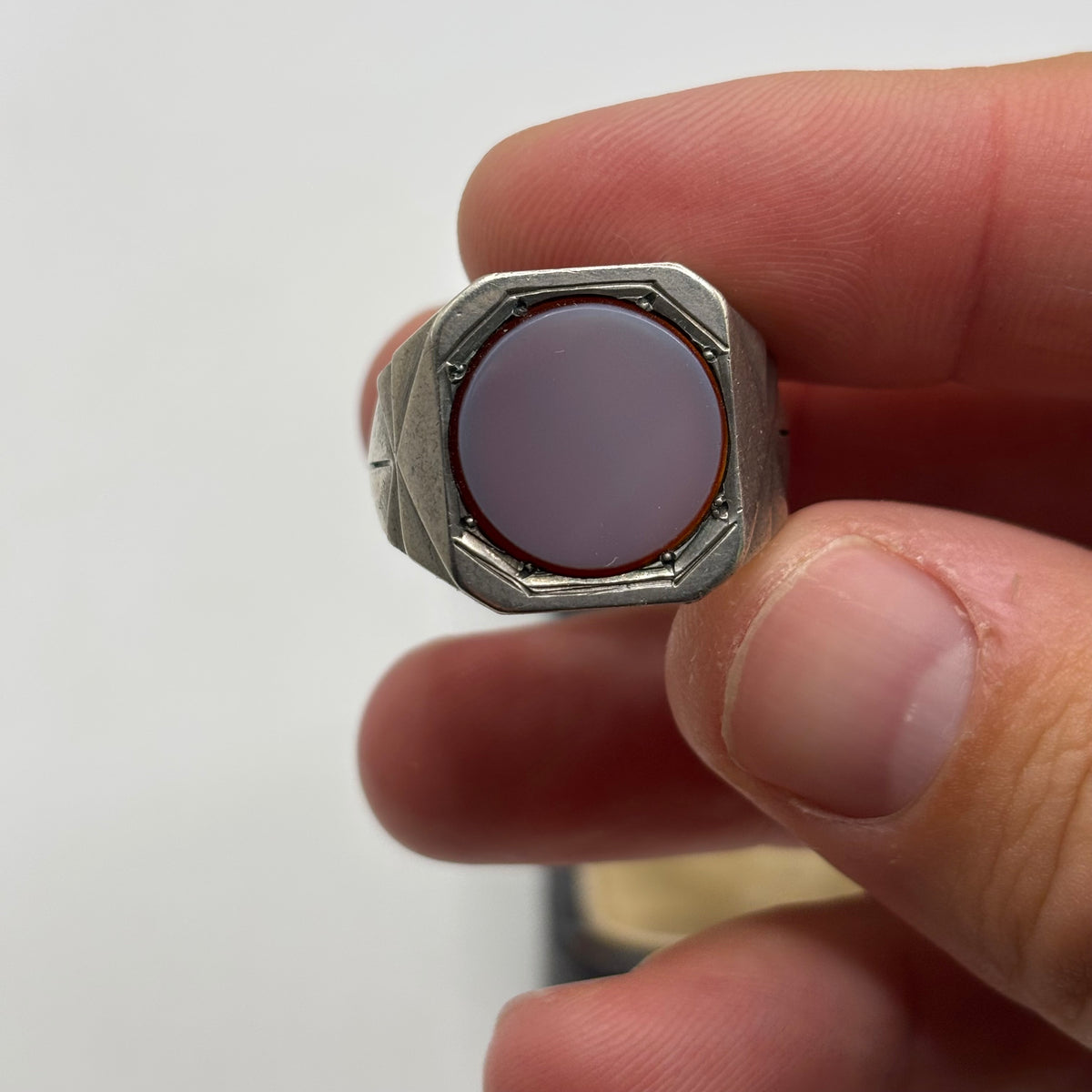 Silver Vintage Signet Ring (X)