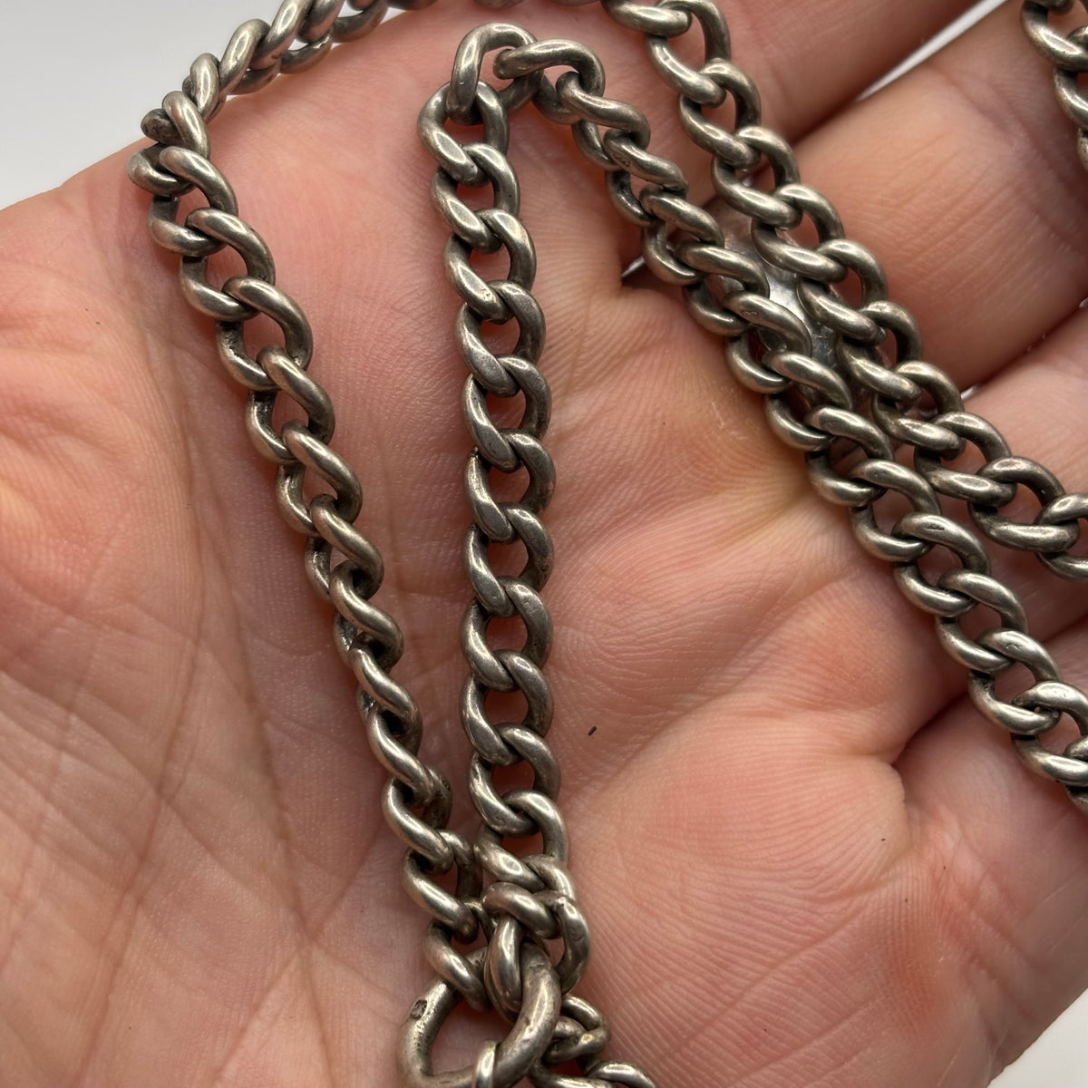 Silver 18” Victorian Albert Chain