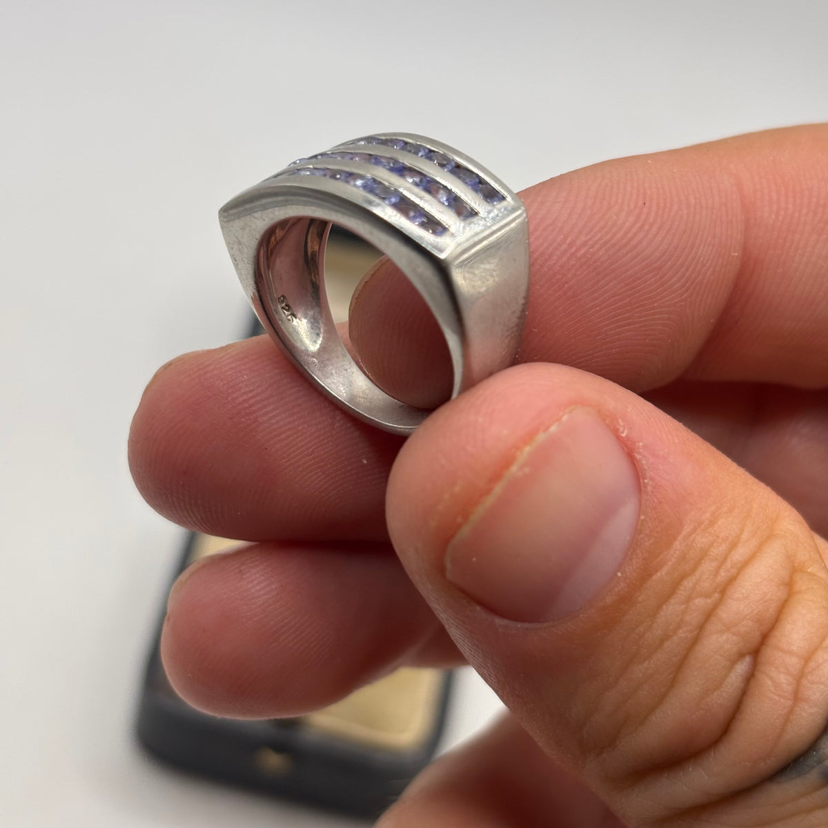 Silver Iolite Ring (L 1/2)