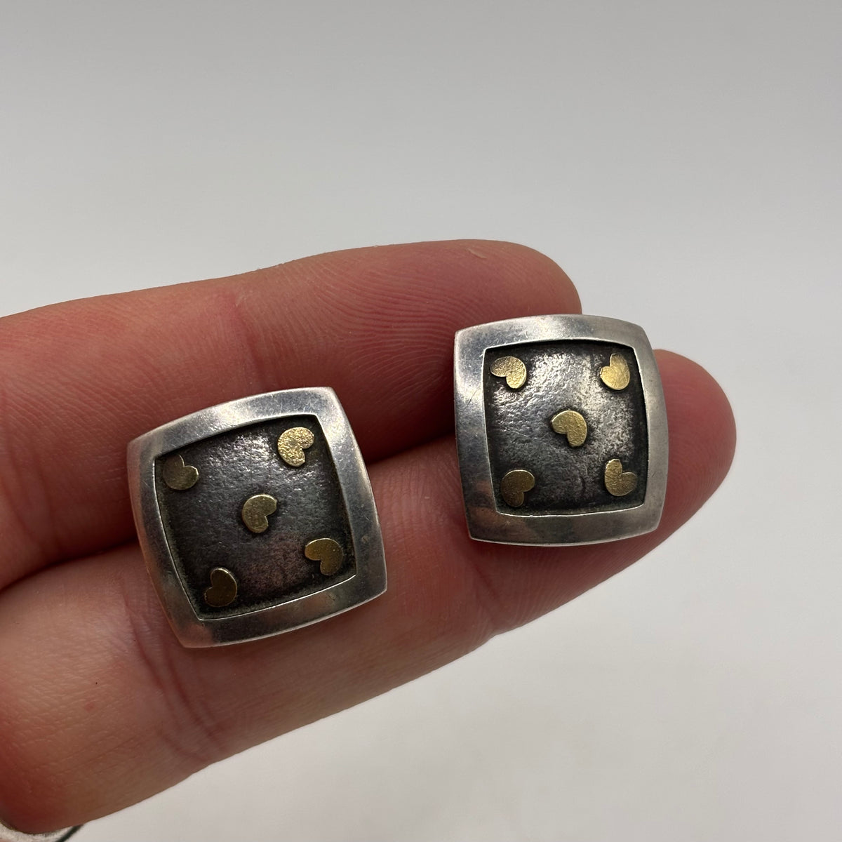 Silver Heart Earrings