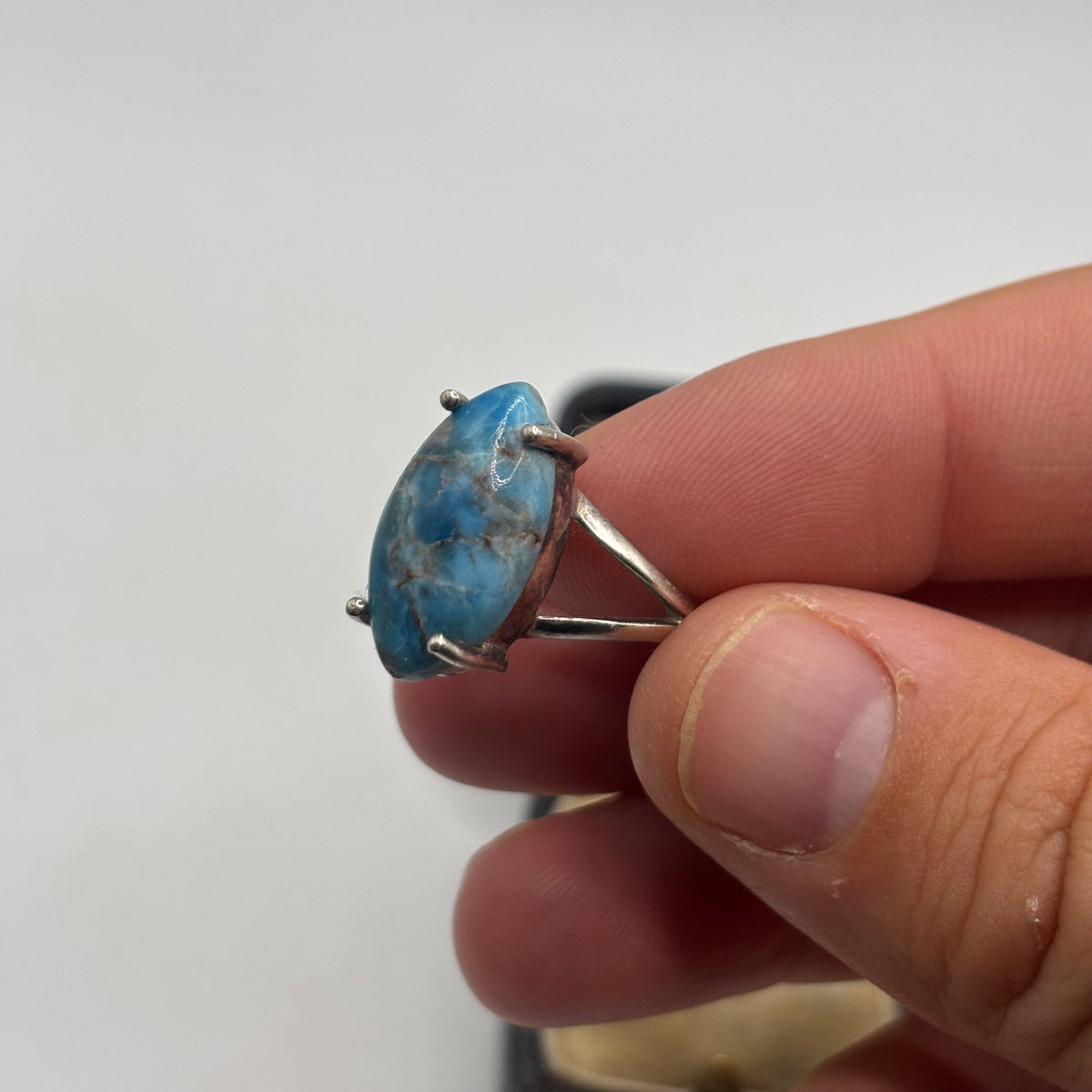 Silver Turquoise Ring (M)