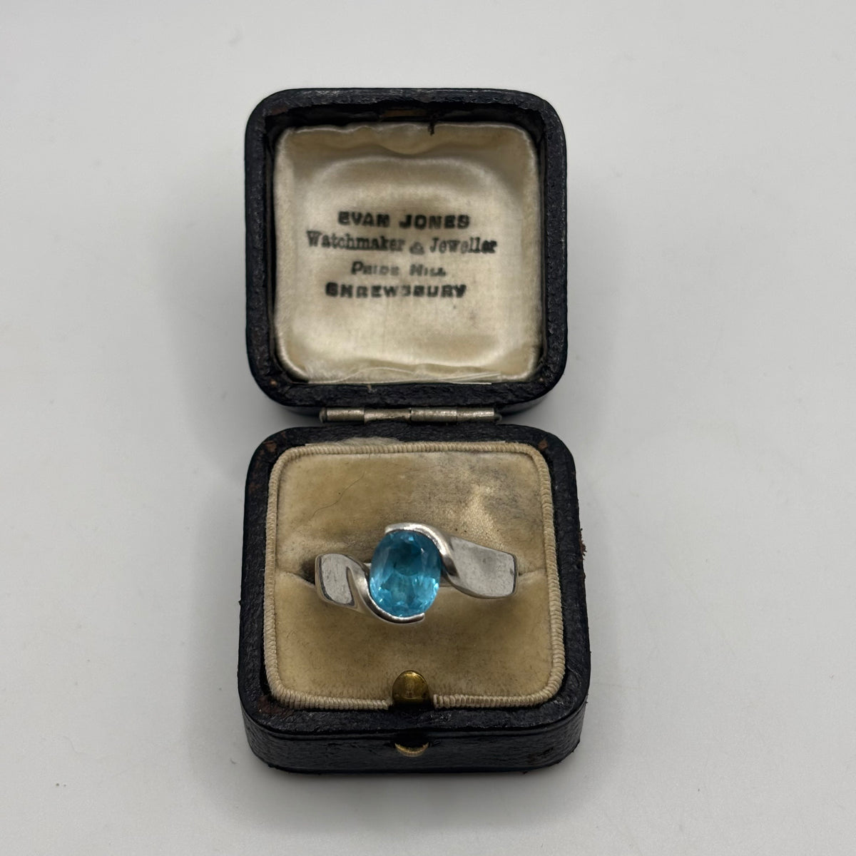Silver Blue Topaz Ring (S)