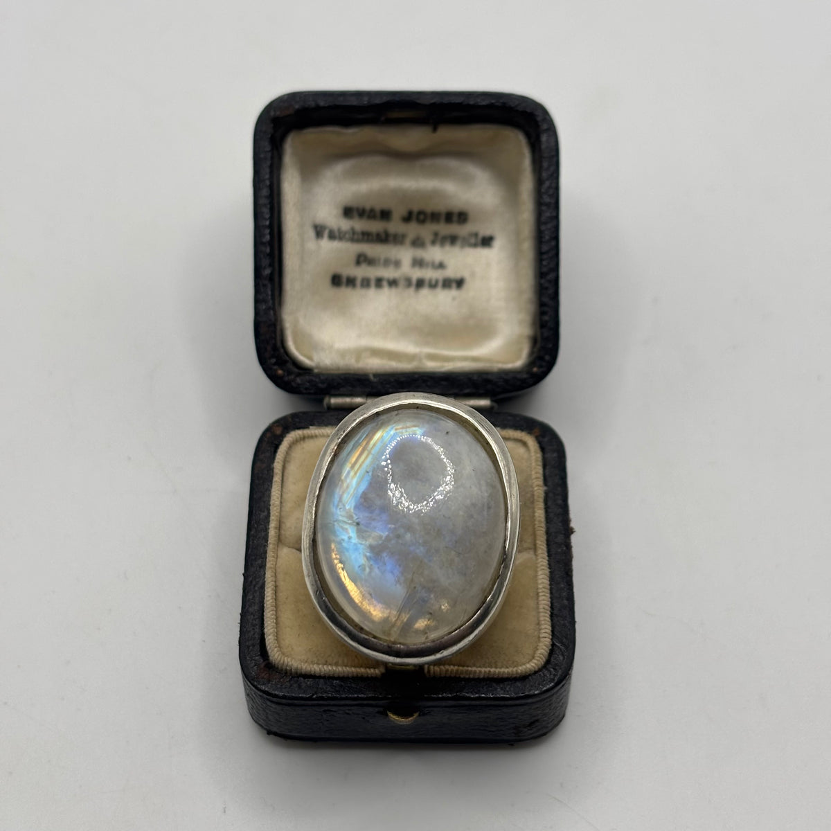 Silver Heavy Moonstone Ring (P)