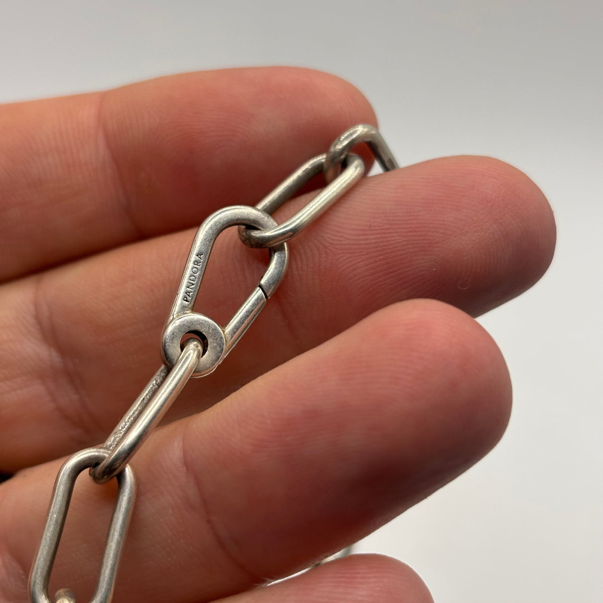 Silver 16-17” Pandora Paperclip Necklace