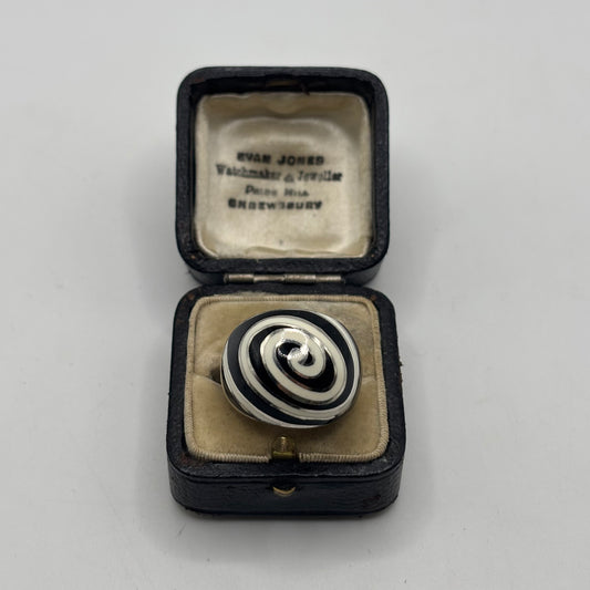 Silver Swirl Dome Ring (P)