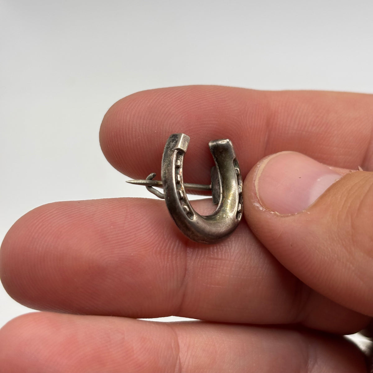 Silver Vintage Horseshoe Brooch