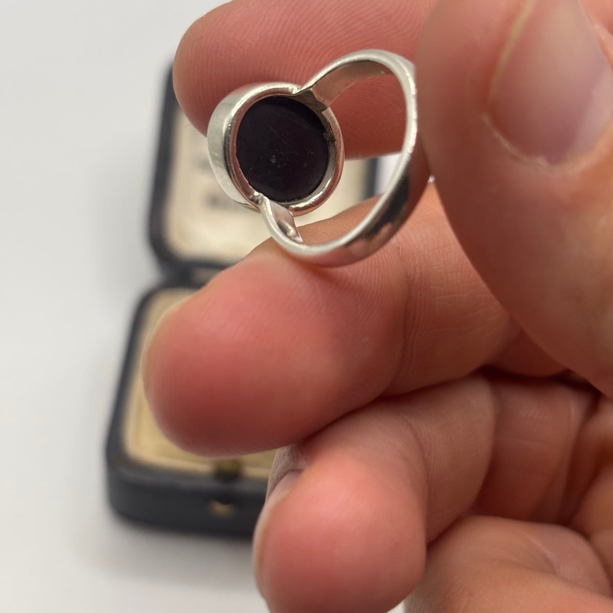 Silver Star Sapphire Ring (M)