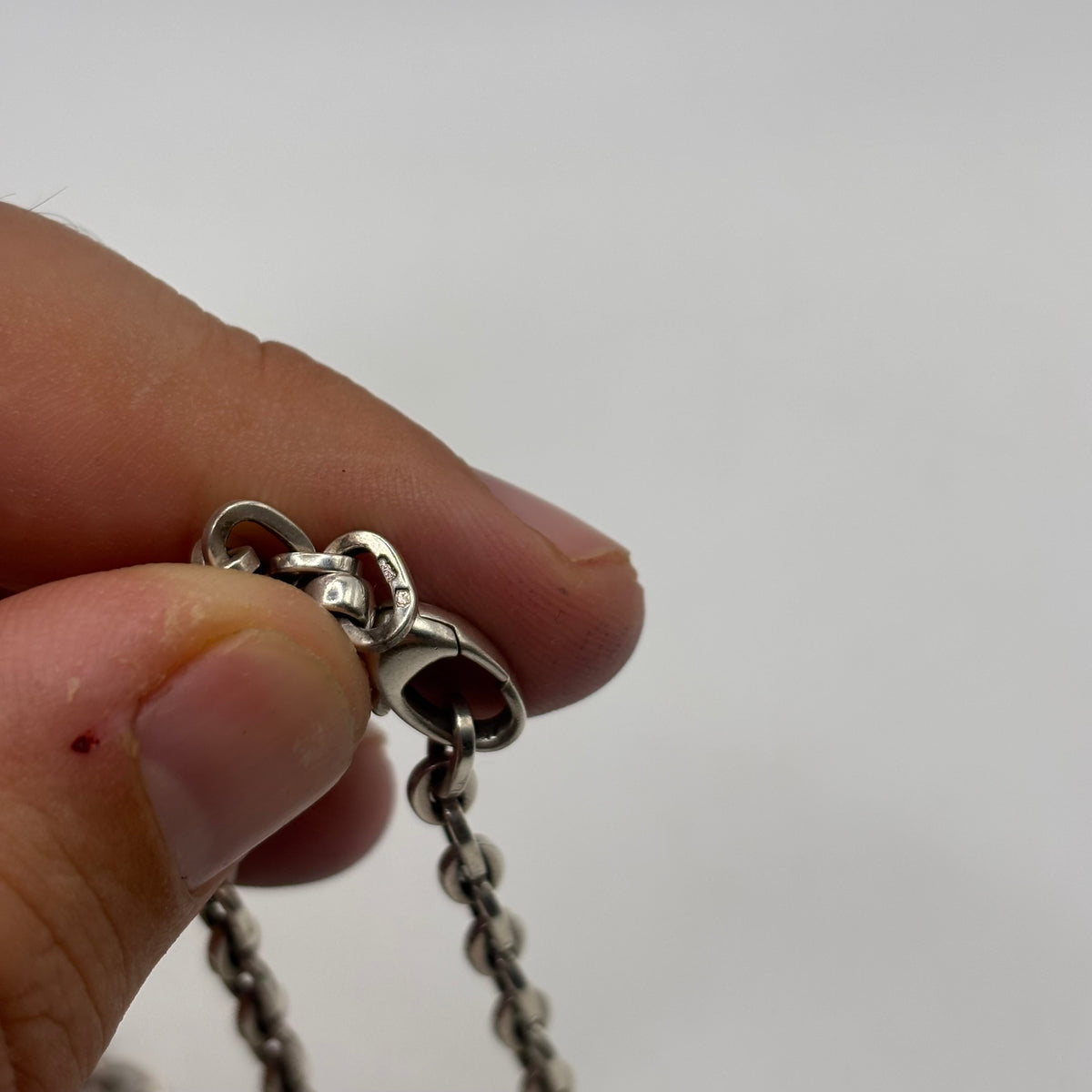 Silver 22” Gucci Medallion Necklace