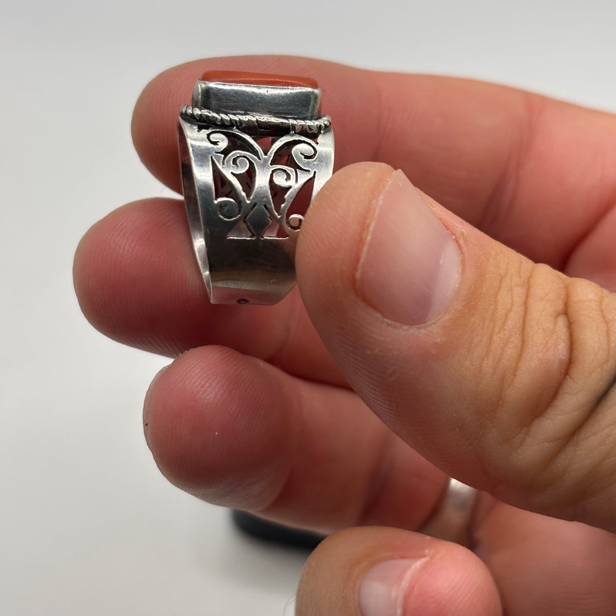 Silver Coral Ring (N)