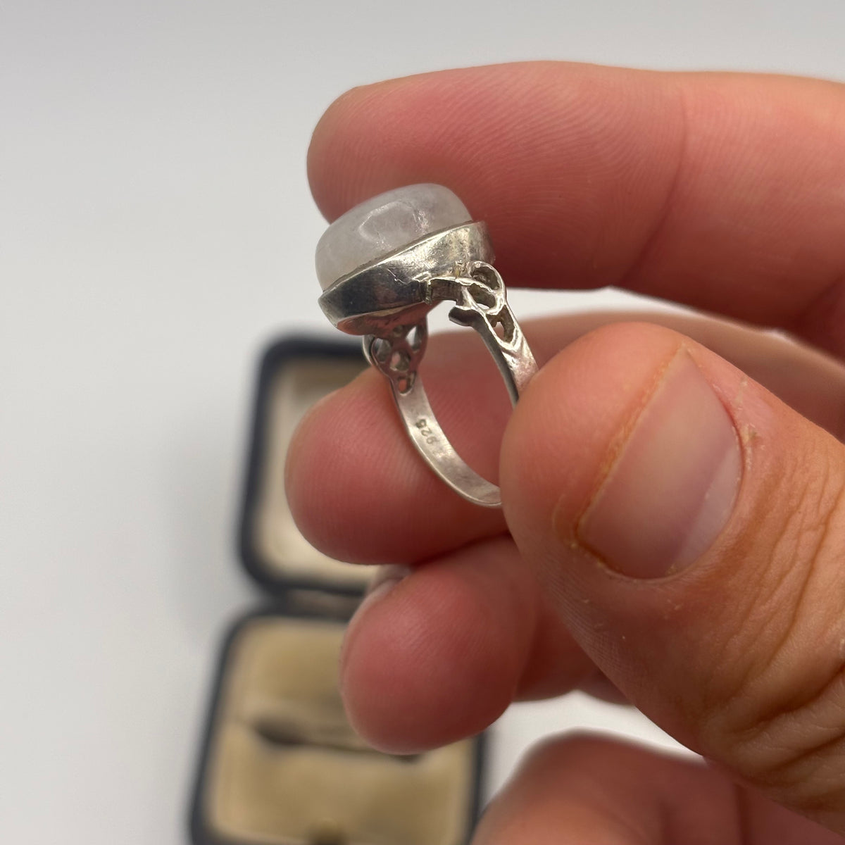 Silver Mooonstone Ring (L 1/2)